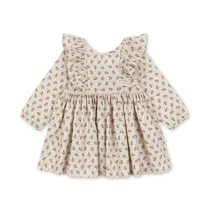 Floral patterned dress on a white background