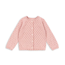將圖片載入圖庫檢視器 Pink textured cardigan on a white background