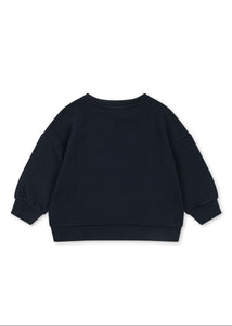 Black sweatshirt on a white background