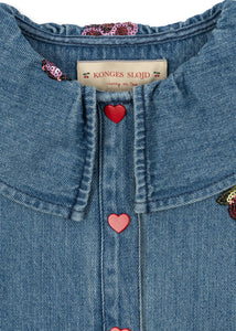 magot sequin denim shirt - vitamins