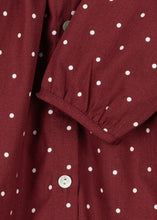 Load image into Gallery viewer, muna dress - cabernet dot