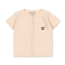 將圖片載入圖庫檢視器 Beige button-up shirt with a small black design on a white background