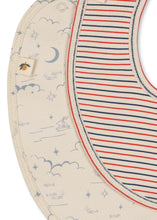 將圖片載入圖庫檢視器 basic 2 pack bibs - stripe tricolore petit/cielo marino - LittleBae.