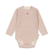 將圖片載入圖庫檢視器 Striped baby bodysuit on a white background