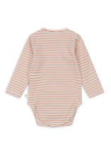 將圖片載入圖庫檢視器 basic long sleeve body - stripe tricolore petit - LittleBae.