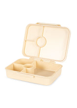 Load image into Gallery viewer, Beige bento box with compartments on a white background
