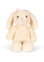 將圖片載入圖庫檢視器 Cream-colored plush bunny toy with pink bow on a white background