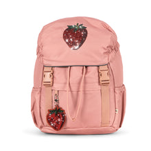 將圖片載入圖庫檢視器 Konges Sløjd Clover Schoolbag with rosette, colorful fabric bag designed for children, featuring a cute, playful style.