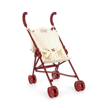 將圖片載入圖庫檢視器 Red toy stroller with a white canopy on a white background