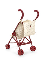 將圖片載入圖庫檢視器 Miniature red stroller with a white bag on a white background