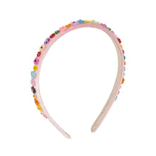 將圖片載入圖庫檢視器 Multicolored beaded headband on a white background