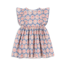 將圖片載入圖庫檢視器 Floral dress with pink flowers on a white background