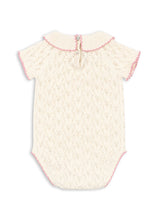 將圖片載入圖庫檢視器 Baby romper with lace details on a white background