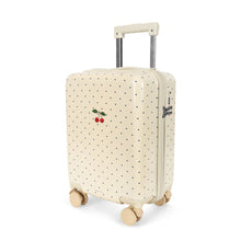 Load image into Gallery viewer, travel suitcase - navy dot