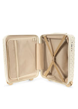 Load image into Gallery viewer, travel suitcase - navy dot