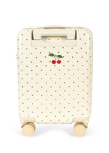 Load image into Gallery viewer, travel suitcase - navy dot