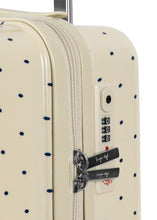 Load image into Gallery viewer, travel suitcase - navy dot