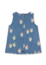 Load image into Gallery viewer, magot dress - bow kitty denim