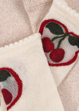 Load image into Gallery viewer, Two pairs of Konges Sløjd cherry and rose socks, featuring colorful cherry and floral designs, perfect for babies and toddlers.
