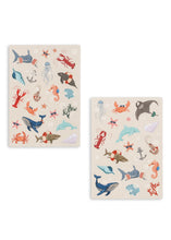 Load image into Gallery viewer, Konges Sløjd Forever Stickers Ocean set featuring colorful marine-themed sticker designs for children.