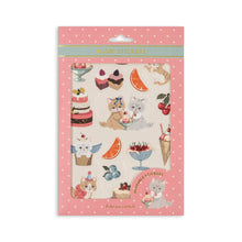 Load image into Gallery viewer, Konges Sløjd Forever Stickers Kitty Friends toy pack with colorful cartoon cat designs for kids.