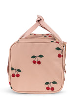 Load image into Gallery viewer, Pink bag with cherry pattern on a white background