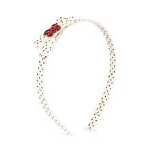 將圖片載入圖庫檢視器 Konges Sløjd cherry dot headband in vibrant multicolor fabric, featuring a playful cherry pattern for kids.