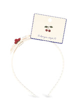 將圖片載入圖庫檢視器 Hairband with cherry decorations on a white background