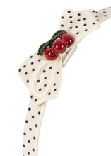 將圖片載入圖庫檢視器 Konges Sløjd cherry dot headband, colorful fabric hair accessory with a playful cherry print, suitable for children.