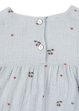Load image into Gallery viewer, coco romper - cherry blue coeur
