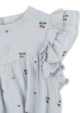 Load image into Gallery viewer, coco romper - cherry blue coeur