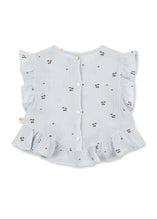 將圖片載入圖庫檢視器 Baby dress with ruffled sleeves and bottom on a white background