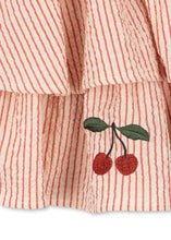 將圖片載入圖庫檢視器 Konges Sløjd Ellie Dress in Amour Stripe featuring colorful striped fabric and a comfortable, stylish design for children.