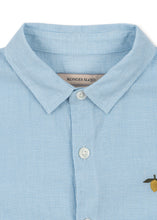 將圖片載入圖庫檢視器 Konges Sløjd blue check Fran shirt top, soft cotton with classic check pattern, casual and stylish for children.