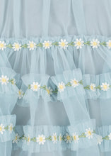 Load image into Gallery viewer, Konges Sløjd Joelle Dress in Plein Air, featuring soft fabric and stylish design for young children, displayed in a close-up shot.