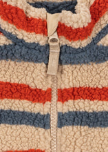 Load image into Gallery viewer, jody teddy jacket - tangerine stripe
