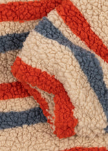 Load image into Gallery viewer, jody teddy jacket - tangerine stripe