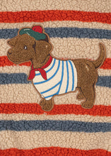 Load image into Gallery viewer, jody teddy vest - tangerine stripe