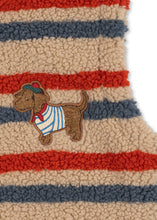 Load image into Gallery viewer, jody teddy vest - tangerine stripe