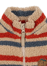 Load image into Gallery viewer, jody teddy vest - tangerine stripe