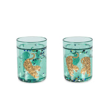 Load image into Gallery viewer, 2 pack glitter cups - tiger ruggito