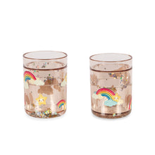 Load image into Gallery viewer, 2 pack glitter cups - rainbow