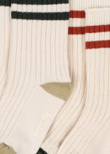 Load image into Gallery viewer, 2 pack socks - green stripe