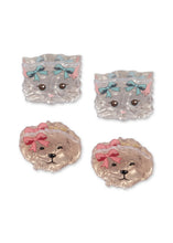 Load image into Gallery viewer, 4 pack small hair claw - multi