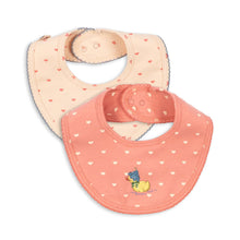 Load image into Gallery viewer, basic 2 pack bibs - coeur lantana/teddy coeur