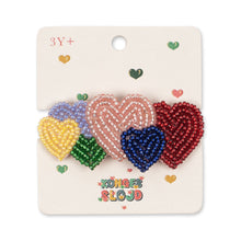 Load image into Gallery viewer, coeur beaded hair - clip coeur coloré