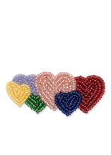 Load image into Gallery viewer, coeur beaded hair - clip coeur coloré