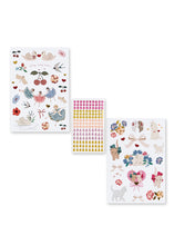 將圖片載入圖庫檢視器 Set of decorative stickers with various designs on a white background