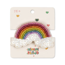 Load image into Gallery viewer, rainbow beaded hair clip - rainbow