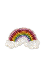 Load image into Gallery viewer, rainbow beaded hair clip - rainbow